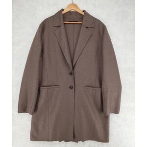 Peruvian Connection Alpaca Wool Coat Women's 16 Brown Taupe Made in Peru